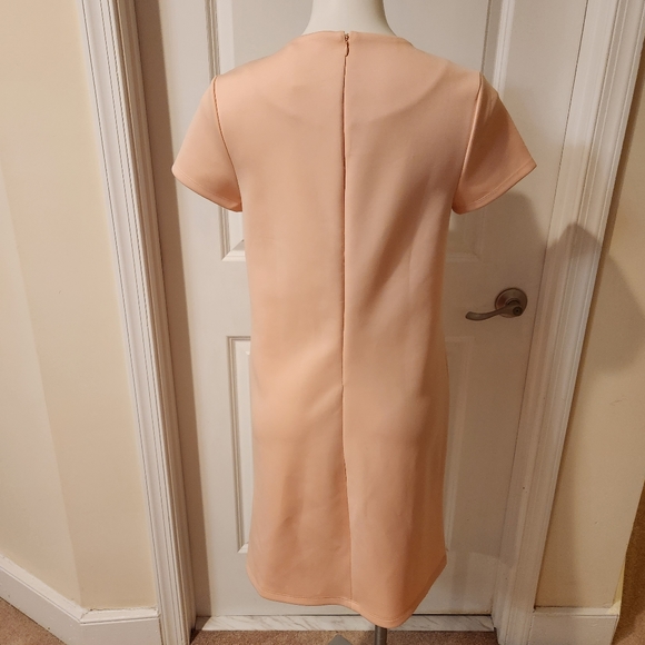 Carmen Marc Valvo peachy blush dress size M with beautiful stones design. - Picture 6 of 7